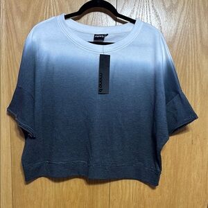 Mono B Gray Short Sleeve Top